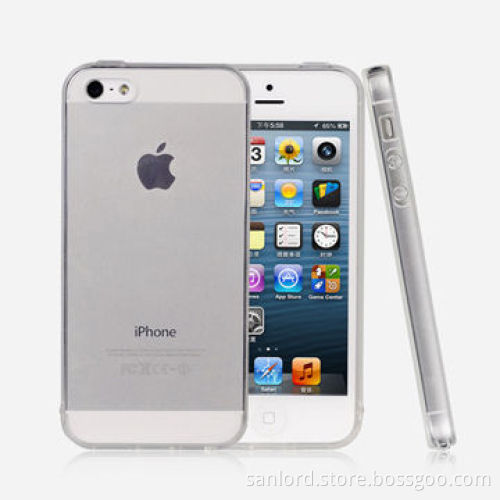 High Transparent TPU Cases for iPhone, with Dust-proof Plugs